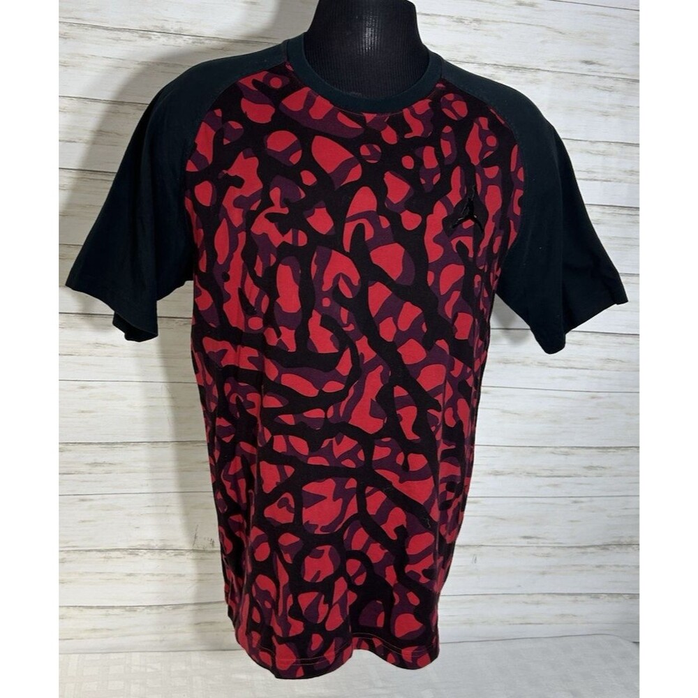 Nike Air Jordan 3 Retro Elephant Print T-Shirt XL Men 689262 687 Red Sportswear